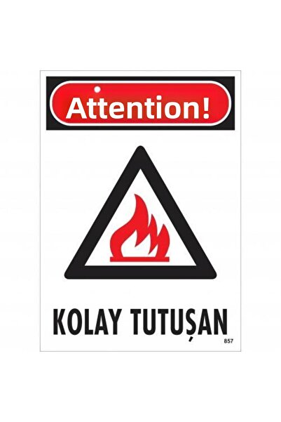 MarDyHome علامة تحذير سهلة الإمساك 25x35 كود: 857