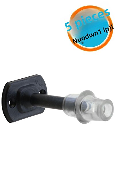 NZB سدادة باب عازلة، حامل بلاستيك أسود غير لامع، سدادة باب 8 سم مع سيليكون (5...