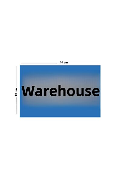 Lucena Metal Warehouse 20cm X 30cm A4 Size Warning Sign Directional Sign