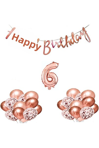 DÜVENCİ TİCARET ΣΕΤ ΜΠΑΛΟΝΙΩΝ ΓΙΑ ΓΕΝΕΘΛΙΑ ΣΕ ΧΡΩΜΑ ΡΟΖ ΧΡΥΣΟ