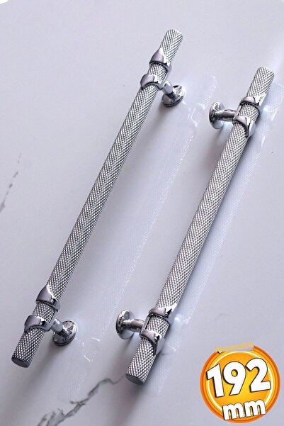 Badem10 Bushing Handle 192 mm Chrome Color Furniture Kitchen Drawer Cabinet Cabinet Handles Cover Handle Handle Metal