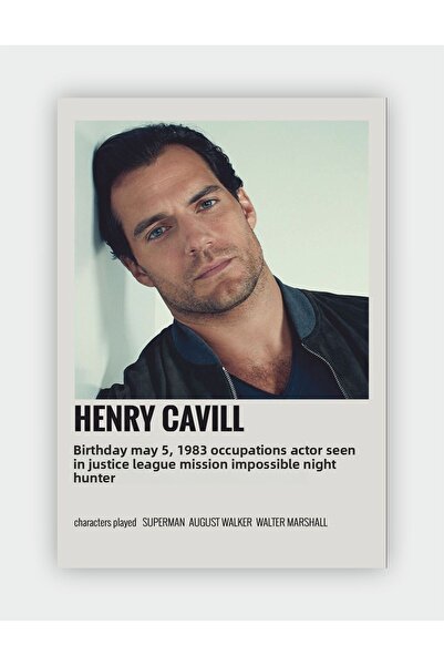 fırsatlar diyarı Henry Cavill Film Info Card Poster de perete