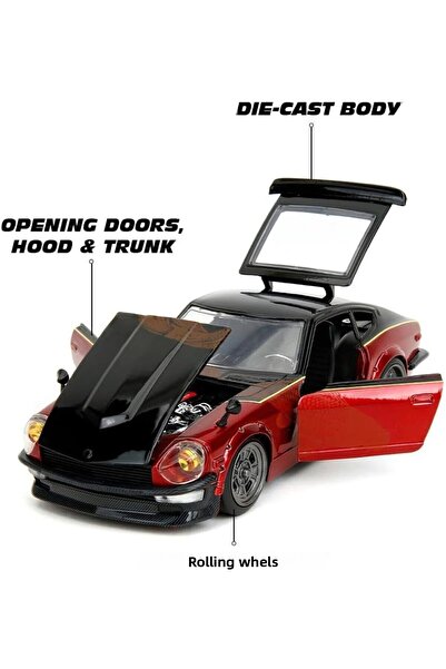 Jada Hızlı ve Öfkeli 1972 Datsun 240Z (F10) Model Araba Metal 1:24