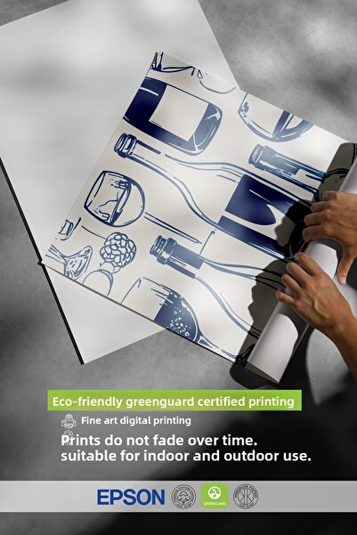 Postifull Black Framed Painting, Bottles on a Table, Comfort Series Kitchen Wall Painting,