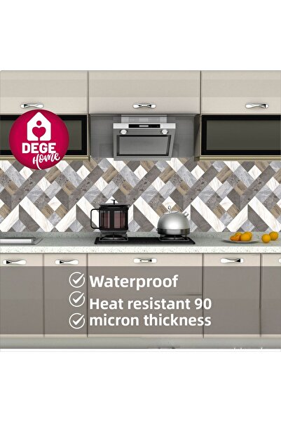 DEGE HOME 50X100 cm Kitchen Countertop Marble Patterned Adhesive Foil