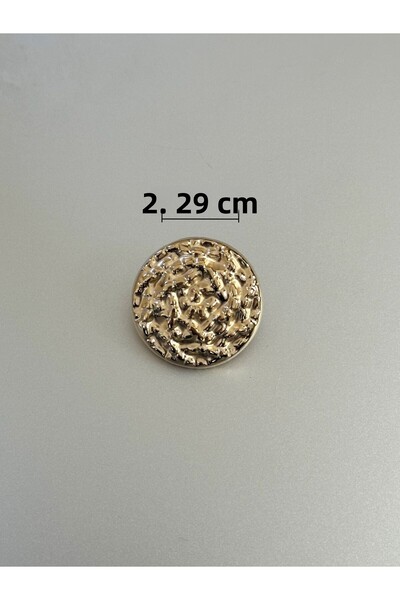 aensia Χρυσό Διχτυωτό Μεταλλικό Παλτό 2,29 cm - Σετ 6 τμχ