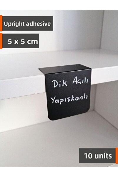 Şeffaf Etiket 10 τεμάχια αφαιρούμενης μαύρης αυτοκόλλητης ετικέτας για μαυροπ...