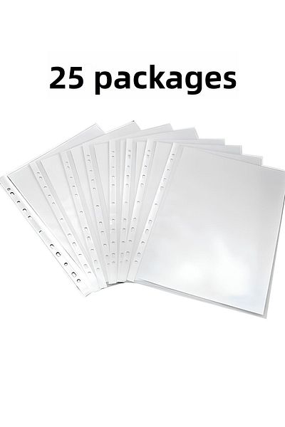 npratik ECO Transparent File Bag - 25 Pack (2500 Pieces) Durable and Convenient