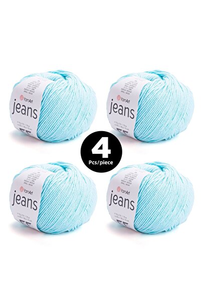 Yarnart حبل جينز محبوك موديل 76 - عبوة من 4 قطع