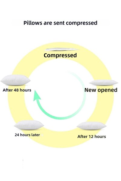 Junenext Pillow in Throw Pillow Throw Pillow - Plump Model Pillow - 2 Pieces