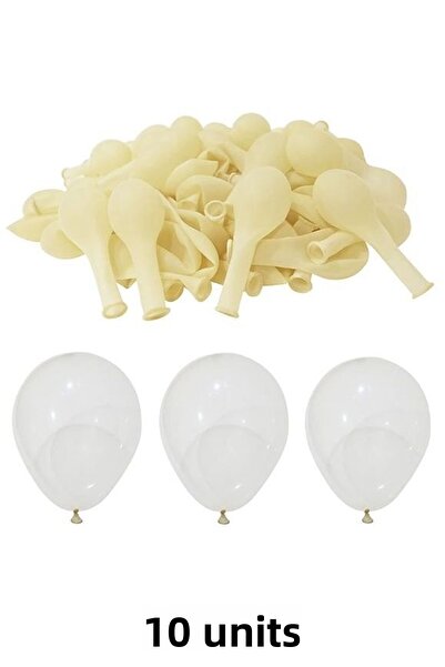 Atölye Mi مجموعة من 10 بالونات شفافة - 12 بوصة و 30 سم لون لاتكس