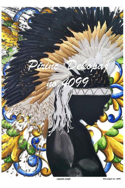 LİNEART ورق ديكوباج نحاسي Lineart 29X42 رقم: L4099