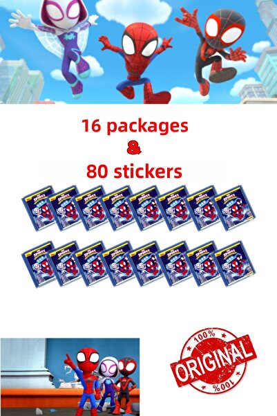 Open Toys Autocolante Panini Spidey și prietenii săi incredibili - 16 pachete...