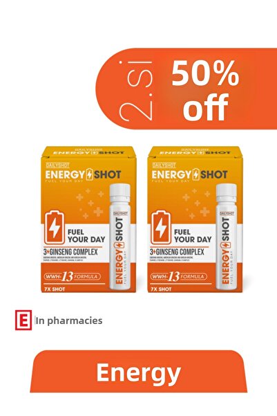 HANGOVERSHOT مجموعة Energyshot مكونة من علبتين لدعم الطاقة الفورية، 3 جينسينج...