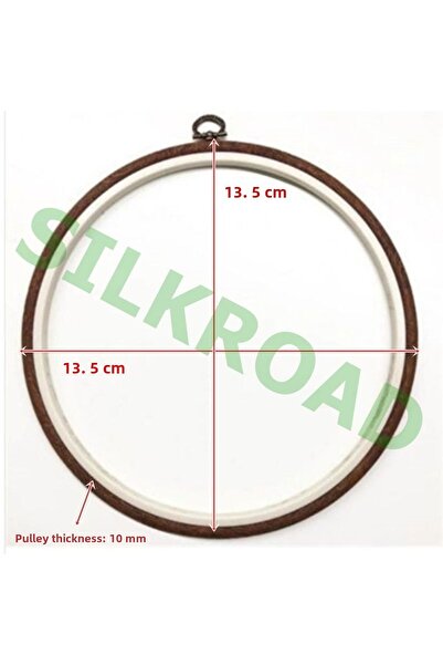 Nurge No:2 Round Plastic Board Pulley - 13.5cm - 10mm