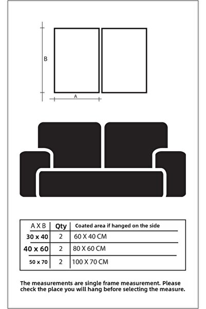 Linacci Double Gold Aluminum Metal Sea Waves Nature Navy Blue Poster Painting Set