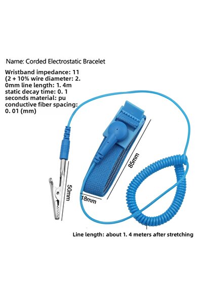 Choice Wired ESD Anti Static Bracelet Electrostatic Cordless Wireless Adjustable ESD Discharge Cable Wrist