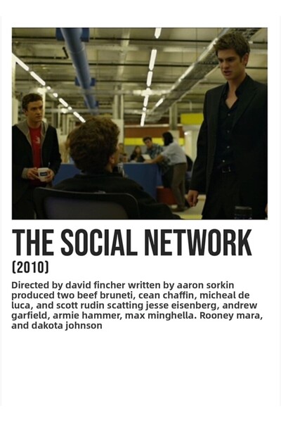 Universal Декоративен дървен плакат  "The Social Network " -  "Wired In "