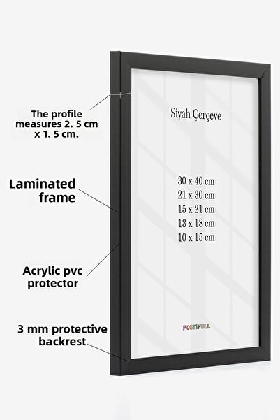 Postifull إطار أسود، ملصق وإطار صور، إطار جداري للصور، غرفة المعيشة، المطبخ، إطار المكتب
