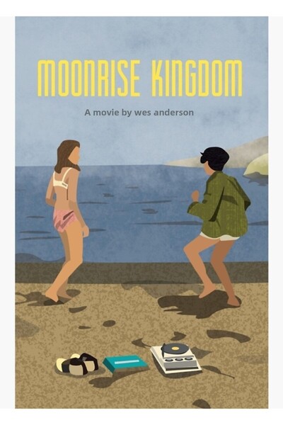 Universal Poster decorativ din lemn Moonrise Kingdom