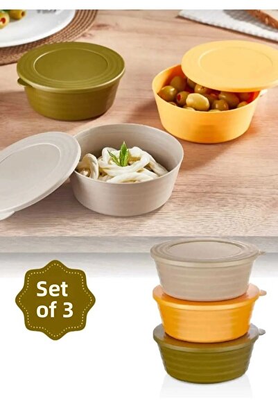 Titiz 3-Piece Storage Container Set Breakfast Organizer Bpa Free Storage Container Multi-Purpose Storage Container