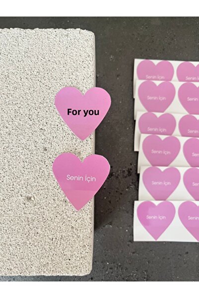 mey OFFICIAL 30 قطعة من الملصقات المكتوبة على شكل قلب - ملصق لاصق لك