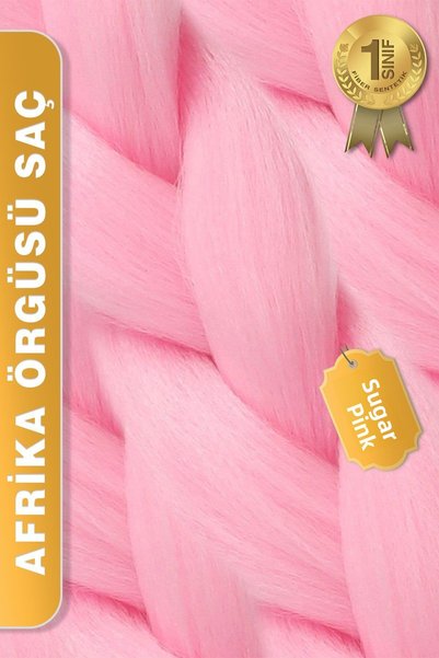 KONAK PERUK Synthetic Hair for African Braiding Rasta and Box Braid - Candy Pink
