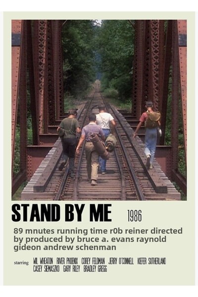 Universal Stand By Me Alternatif (4) Poster decorativ din lemn
