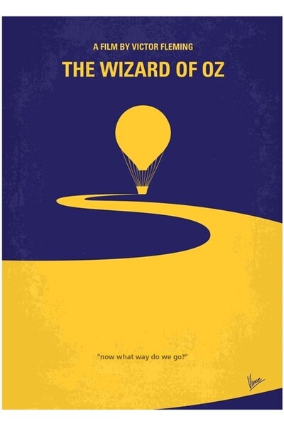 Universal No177- Poster decorativ din lemn cu pictură Vrăjitorul din Oz