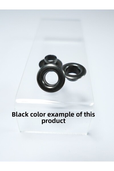 Klinkshop مقاس 4 عيينة سوداء - عبوة مواد خالية من المرفقات بطول 6 متر - 100 ع...