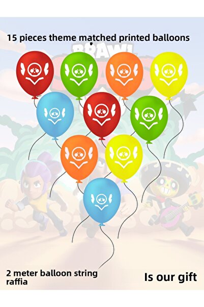 snowparty بالون مطبوع من Brawl Stars