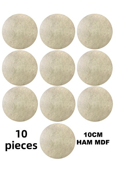 aladepo 10 cm Supla Sheet Natural Raw MDF Wood 3mm 10 Pieces