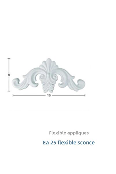 DERYA DESİNG ART Aplice flexibilă Nr:EA25 - 16x8cm Mobilier din lemn Renovare și decorare