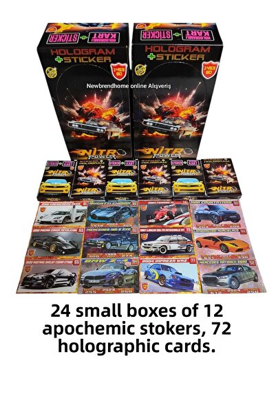 Emrah Gültekin نيترو باور 1453 دينار (24 صندوق صغير 72 ملصق 72 صورة ثلاثية ال...