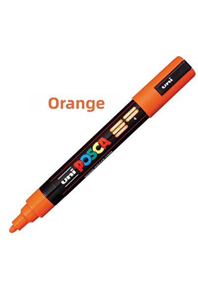 Uni Orange Posca Marker - 5m (1.8-2.5mm)