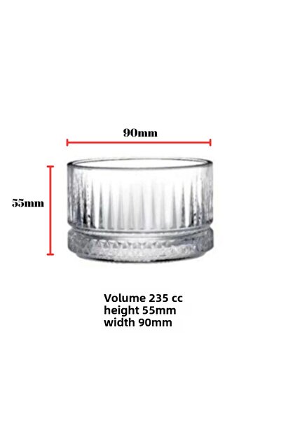 melik's Pasabahce530038 Elysia Snack Bowl-235cc-4 PCS