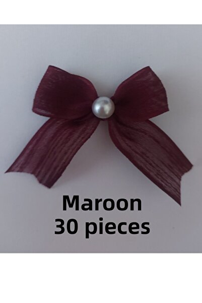 SEVİMLİ TASARİMLAR شريط كتان نابولي بتفاصيل لؤلؤية جاهزة (30 قطعة)