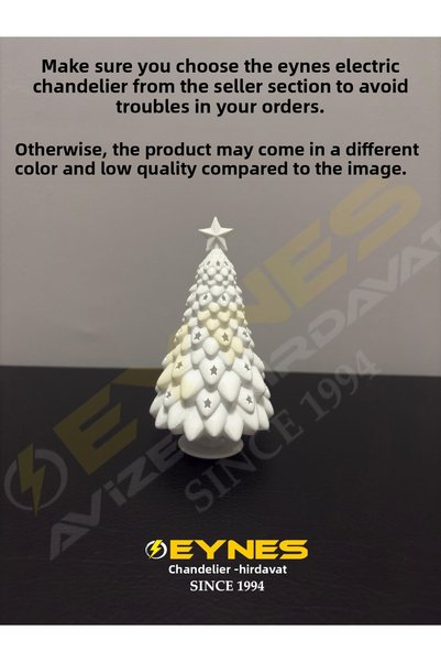 Eynes Aydınlatma Winter Decoration Tree Led Candle Holder Star Patterned Led Candle with Gift