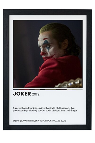 gxe.art Joker TV-Series-Film Poster pictat cu ramă neagră