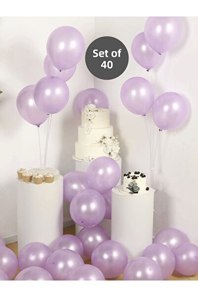 Bunloon بالون أرجواني معدني – زينة حفلات أنيقة ولامعة