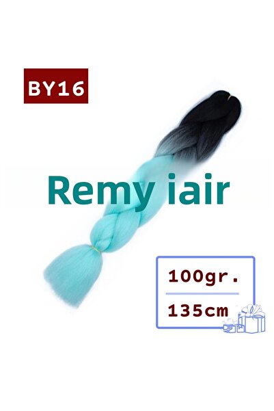 REMY HAİR شعر مجدول أفريقي - أسود أزرق مخضر BY16 - 100 جرام