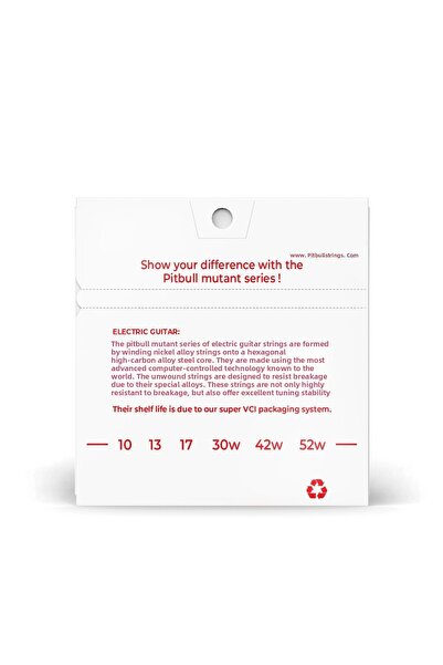 Pitbull Strings Mutant Series Electric Guitar String Nickel MEG 10-52 LTHB