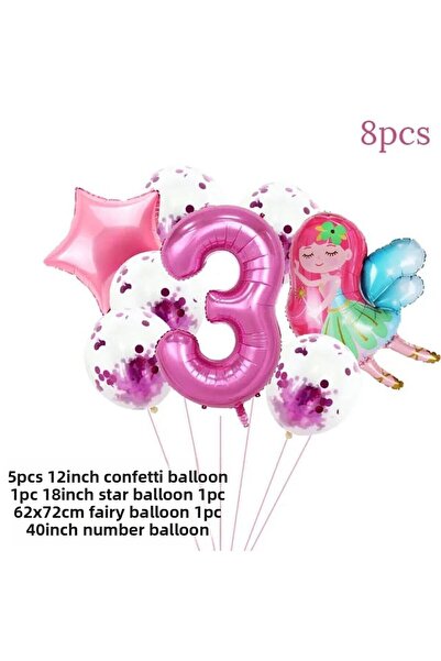 DÜVENCİ TİCARET ΣΕΤ ΜΠΑΛΟΝΙΩΝ ΓΕΝΕΘΛΙΩΝ ΜΕ ΦΥΛΛΑ ΚΟΡΙΤΣΙΔΑΣ ΝΕΦΗΛΩΝ