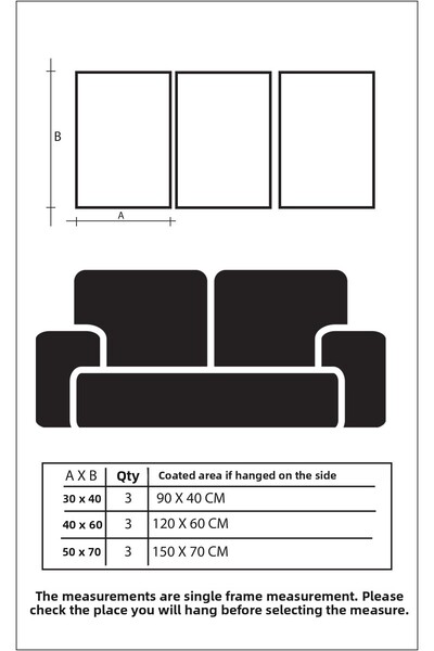 Linacci Set de trei posteri din sticlă cu cadru metalic din aluminiu negru