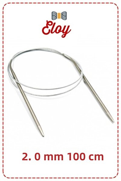 Eloy خط فولاذي محبوك سيخ 100 سم 2.0 مم
