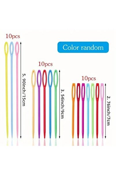 Choice 30pcs mixed color 30 PCs Mixed Color 7/9/15cm Plastic Knitting Needles...