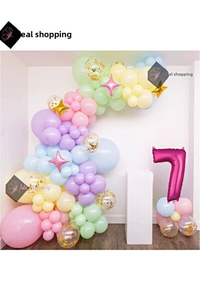 Bkmc Decoratiuni pentru ziua de nastere cu unicorn si accesorii pentru petrec...