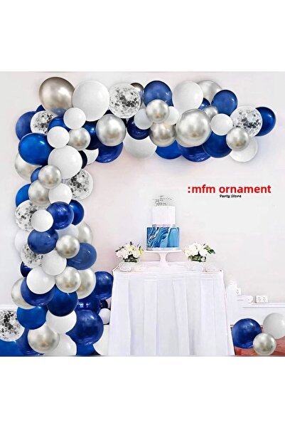 MFM Party Navy Blue Chain Balloon Birthday Set