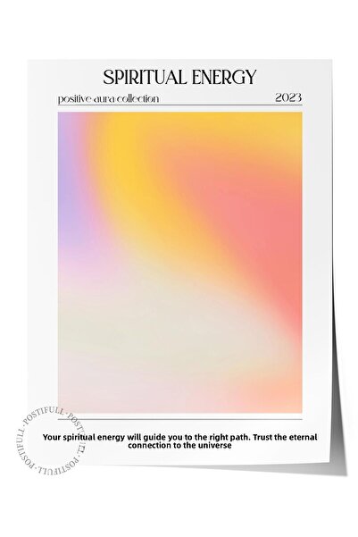 Postifull Σειρά Aura NO:109 - Πολύχρωμη αφίσα χωρίς πλαίσιο με Πνευματική Ενέ...