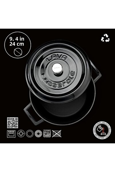 Lava Cast Round PotTrendy Diameter(Ø) 24cm